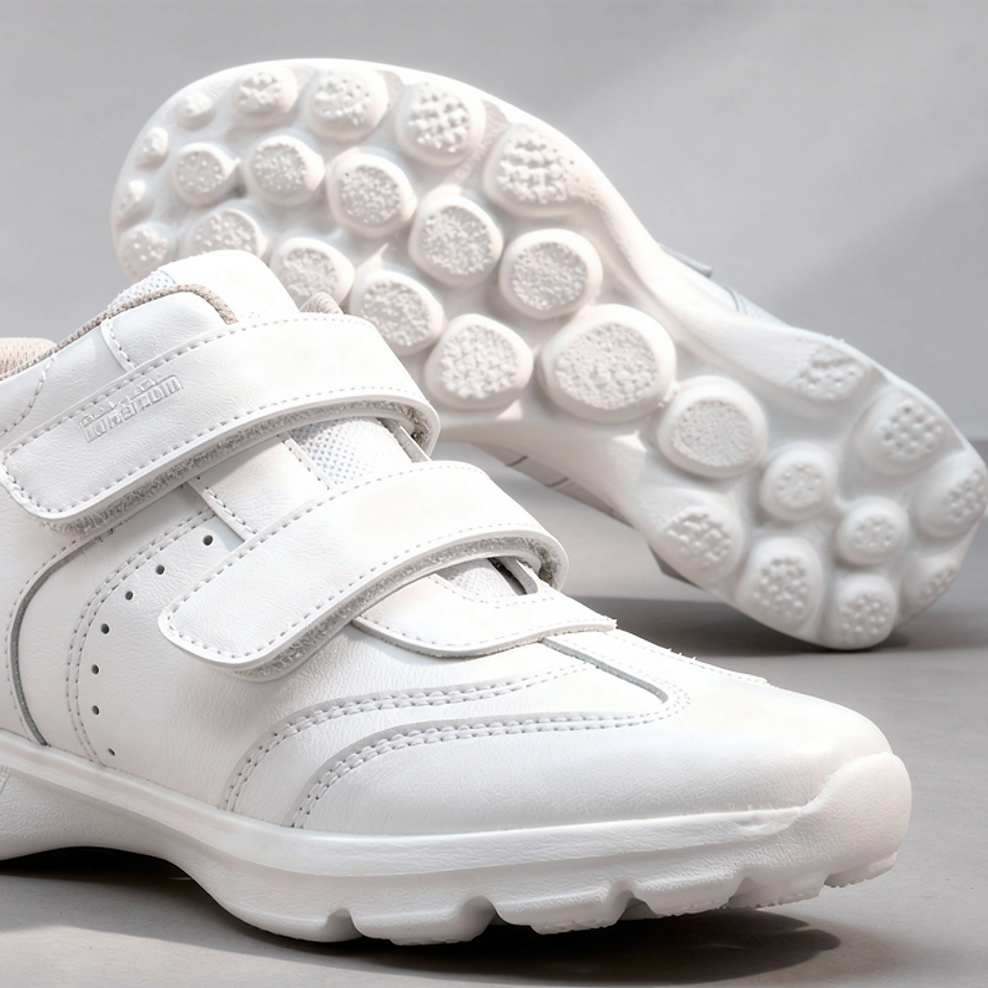 Kids White Sneakers – Size 27–30 | Lightweight Casual Shoes