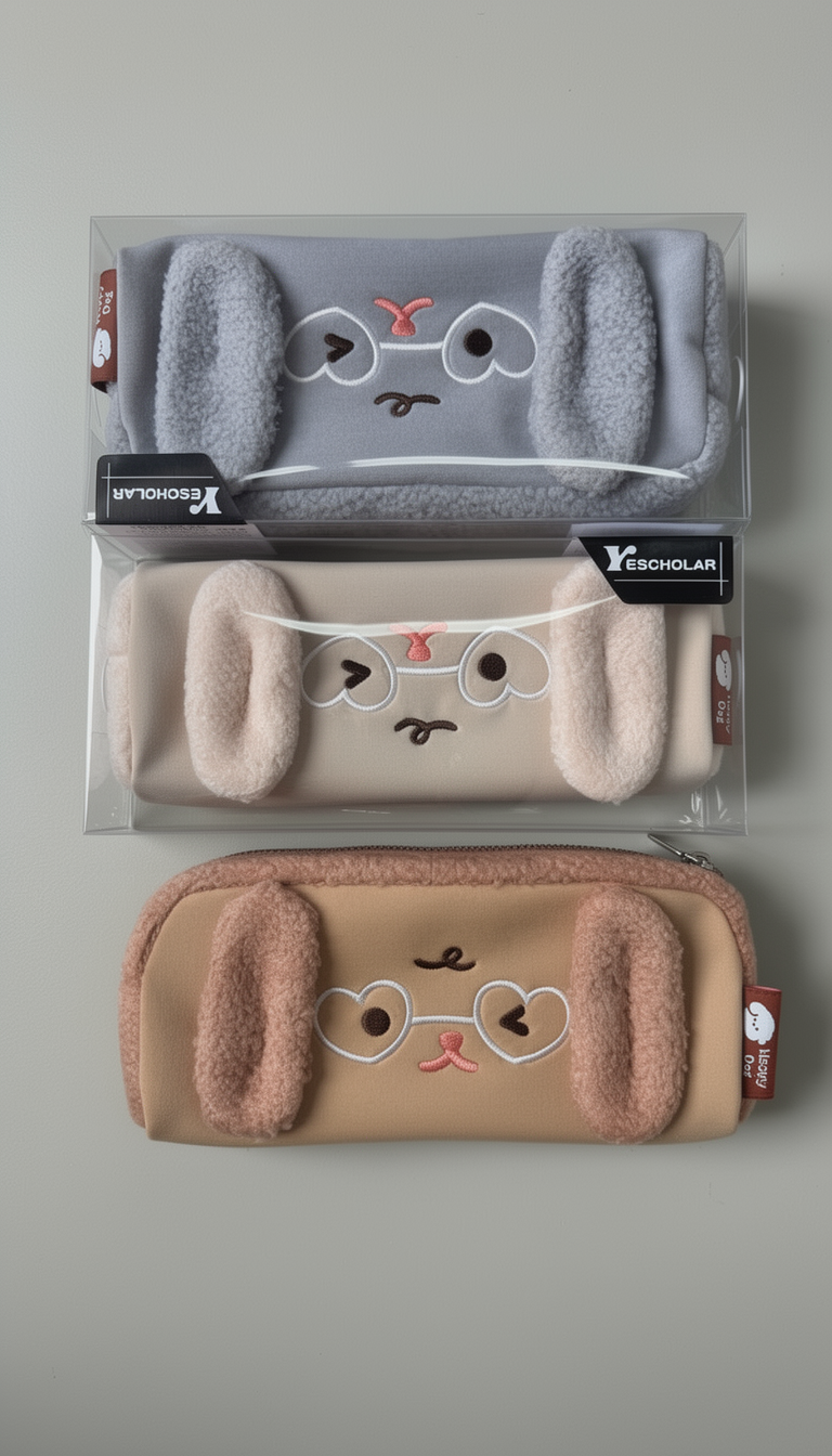 Thumbnail: Cute Plush Pencil Case for Kids
