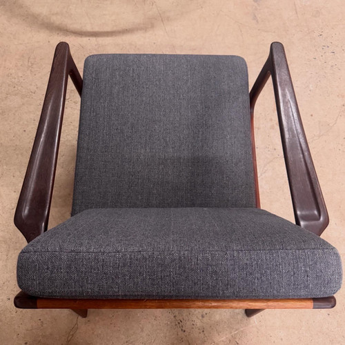 Fauteuil en teck et wengé