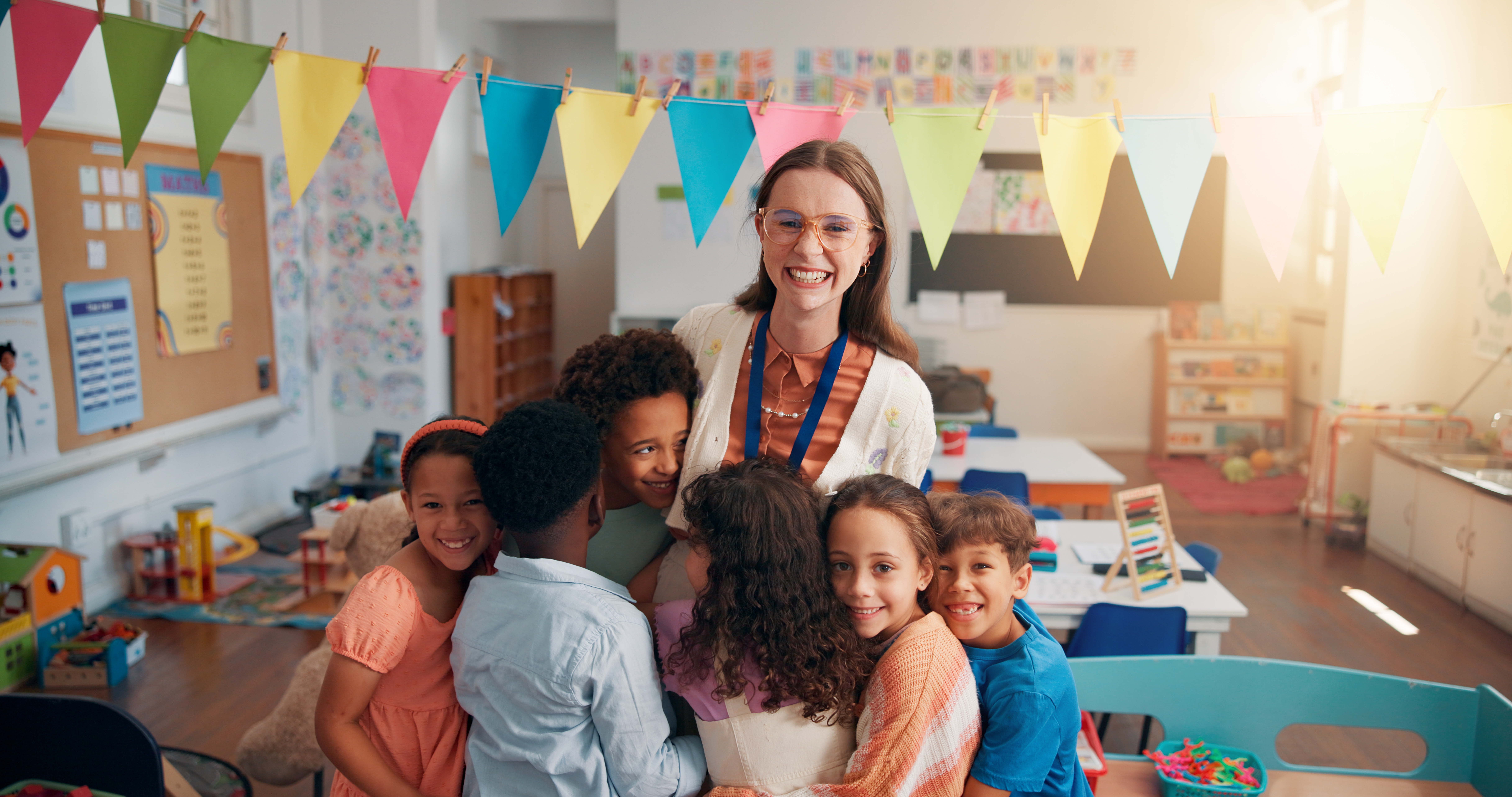 Students in a classroom