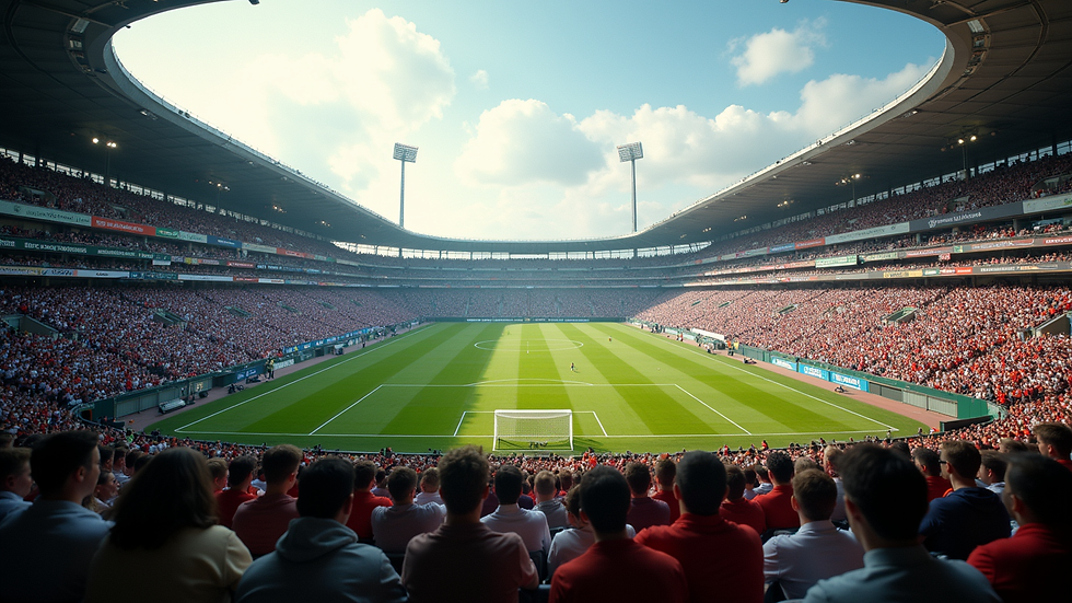 Wide angle view of the GAMERSLAND tournament venue filled with fans