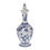 Thumbnail: Gorgeous Belfort Delft-style Floral Decanter with Cork Stopper by Coalport