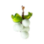 Adorable Glass Grape Cluster Home Decor Accessory Suncatcher Decoration White