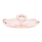 Vintage L.E. Smith Mt. Pleasant Pink Depression Glass Center Handle - Rare Find
