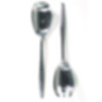 Vintage Dansk Variation V Salad Serving Spoon and Fork Set Mid-Century Modern