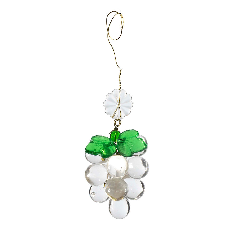 Thumbnail: Handmade Glass Grape Cluster for Chandeliers Suncatcher Home Decor clear