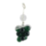 Beautiful Glass Grape Cluster Home Decor Accessory Chandelier Trimming Ornament dark green