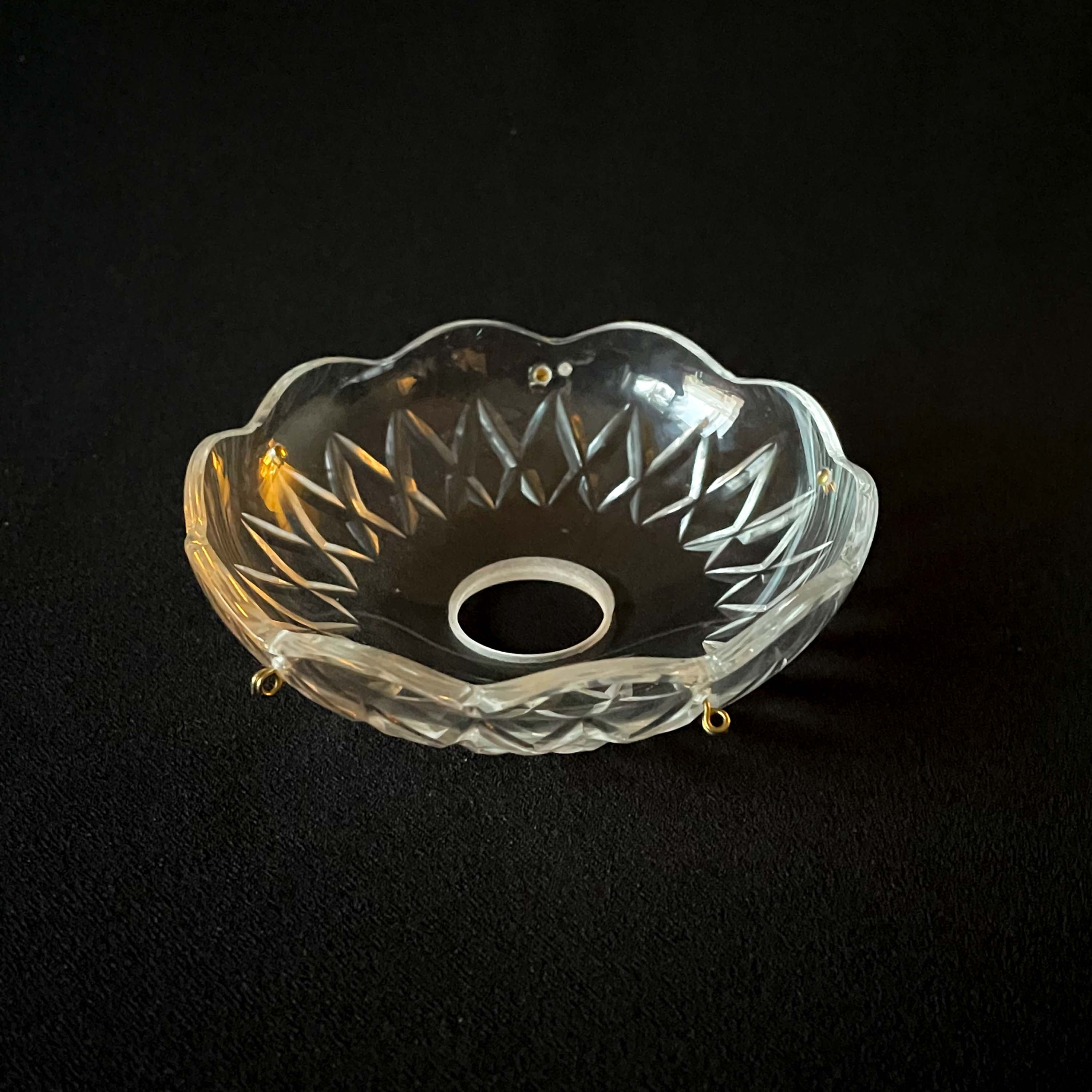 Bobeche For Crystal Chandeliers Pressed X-Cut Pattern