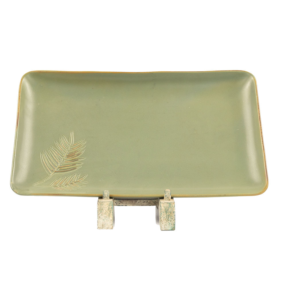 Thumbnail: Vintage Dinner Service Earthenware Set Retro Style large serving dish