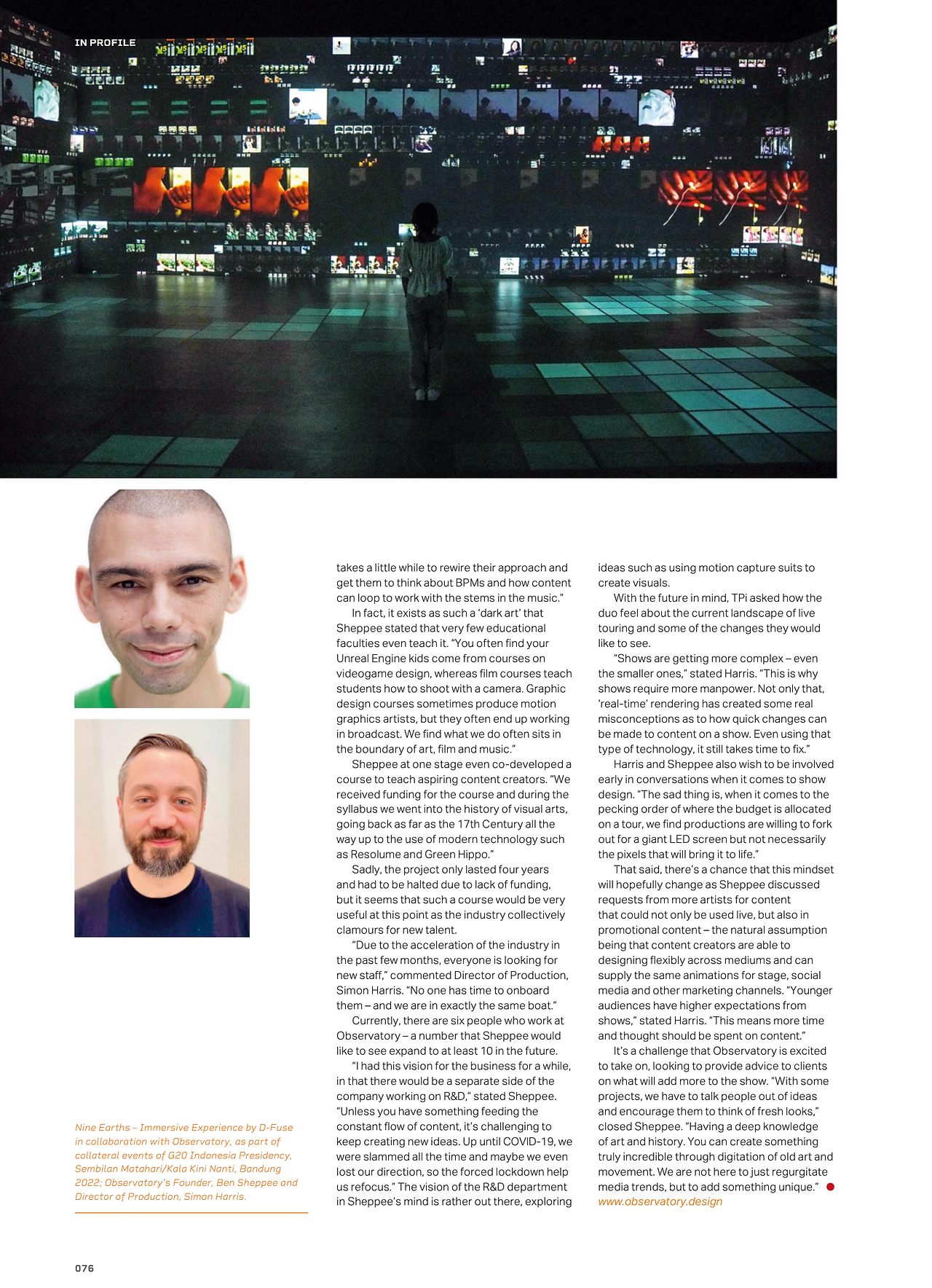 Observatory in TPi magazine