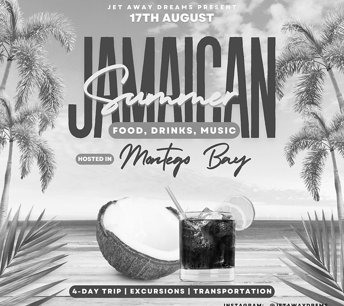 Blue Purple Tropical Summer Party Event 