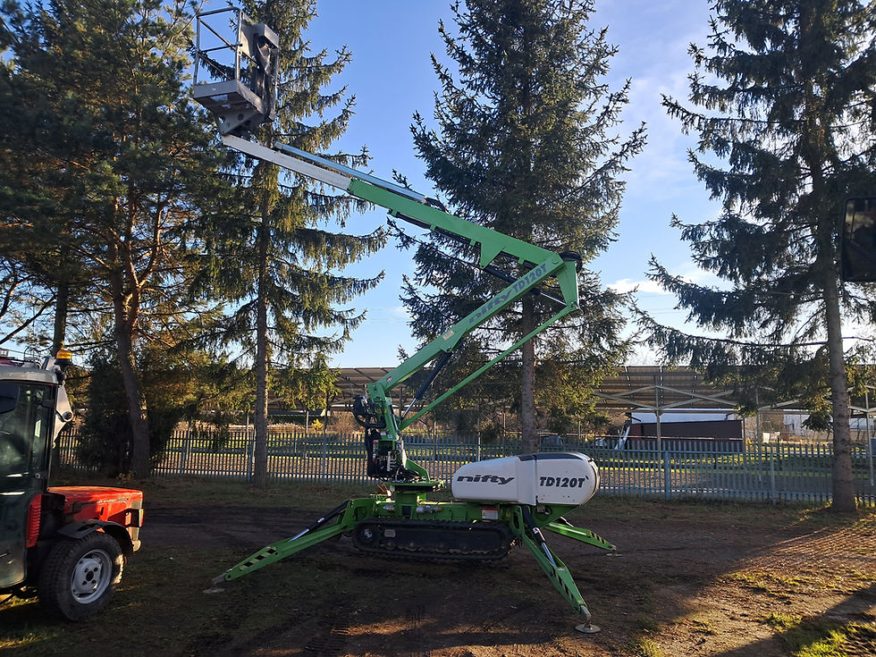 Thumbnail: Niftylift TD120 TDAC ,2017r, podnośnik koszowy na gąsienicach , pająk