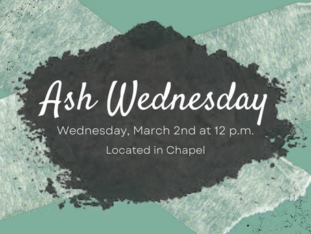 Ash Wednesday, March 2