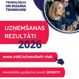 Uzņemšanas rezultāti ir klāt!
