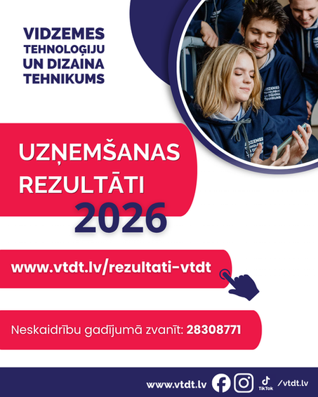 Uzņemšanas rezultāti ir klāt! 