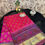 Thumbnail: Pochampally Silk Pink body with Gold border