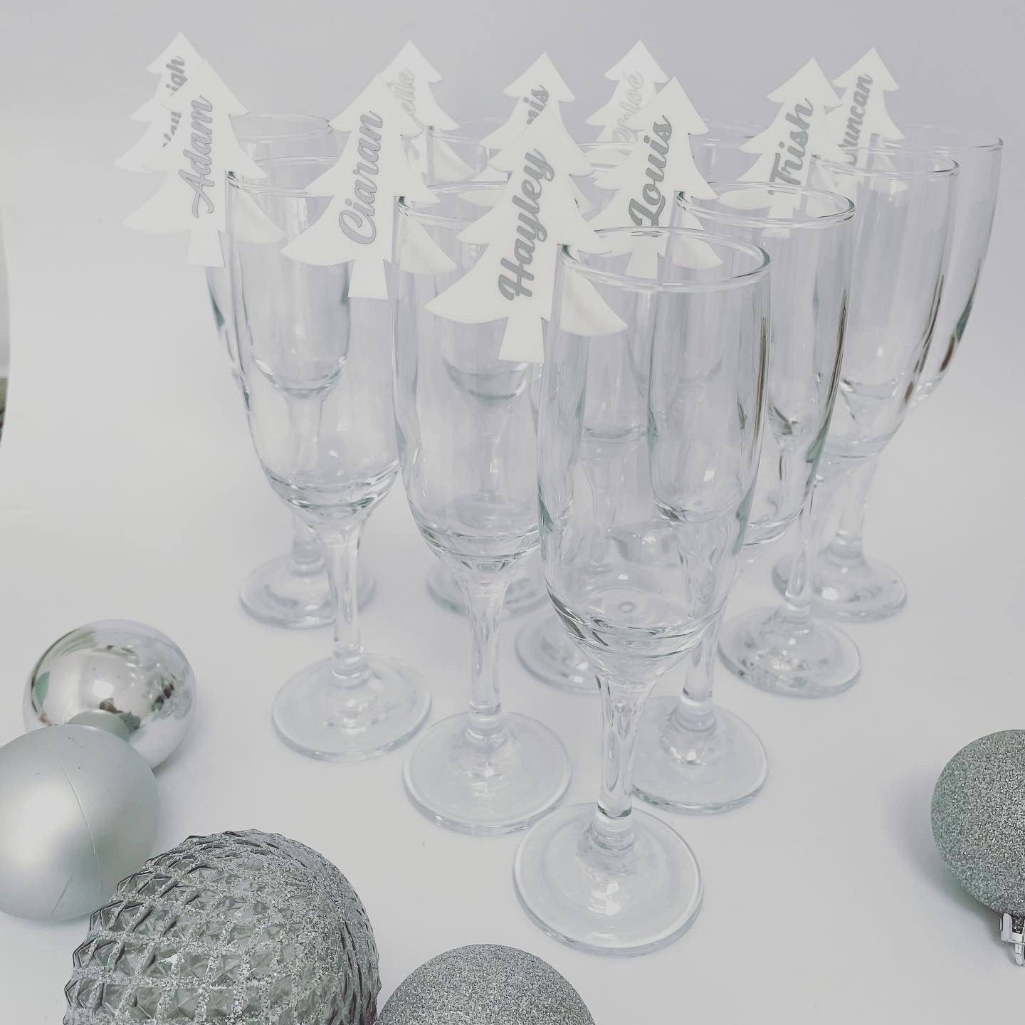 Christmas Tree Glass Charms