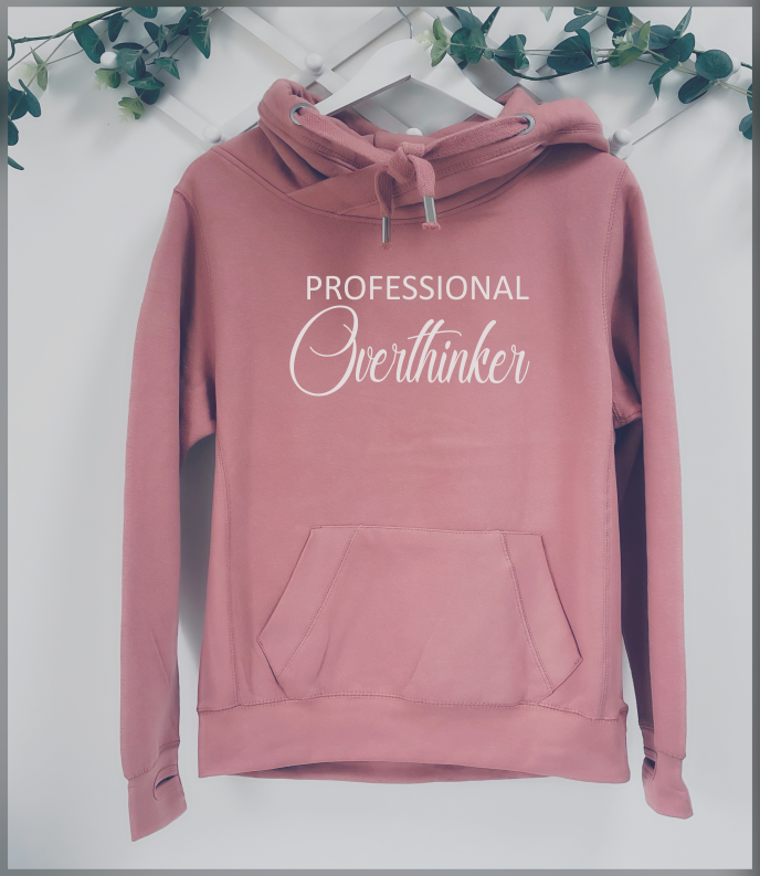 Professional Overthinker Cross Neck Hoodie
