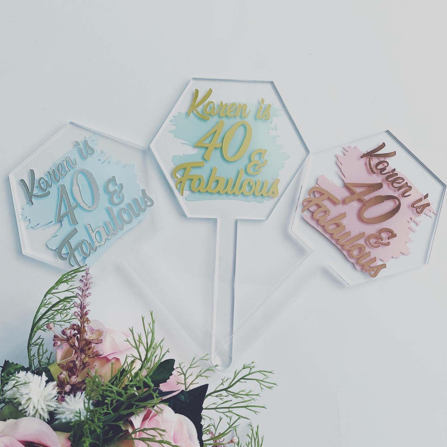 Personalised Milestone Cake Topper