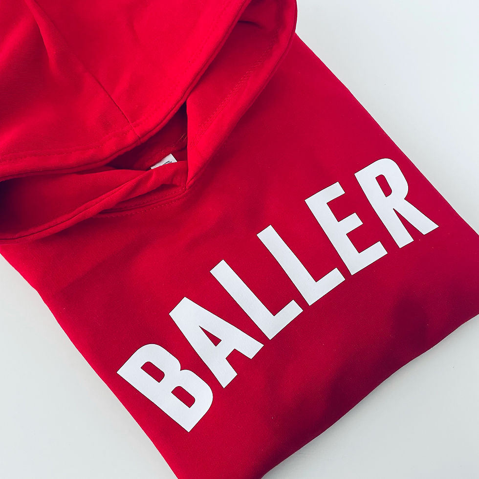 Adults' BALLER slogan hoodie