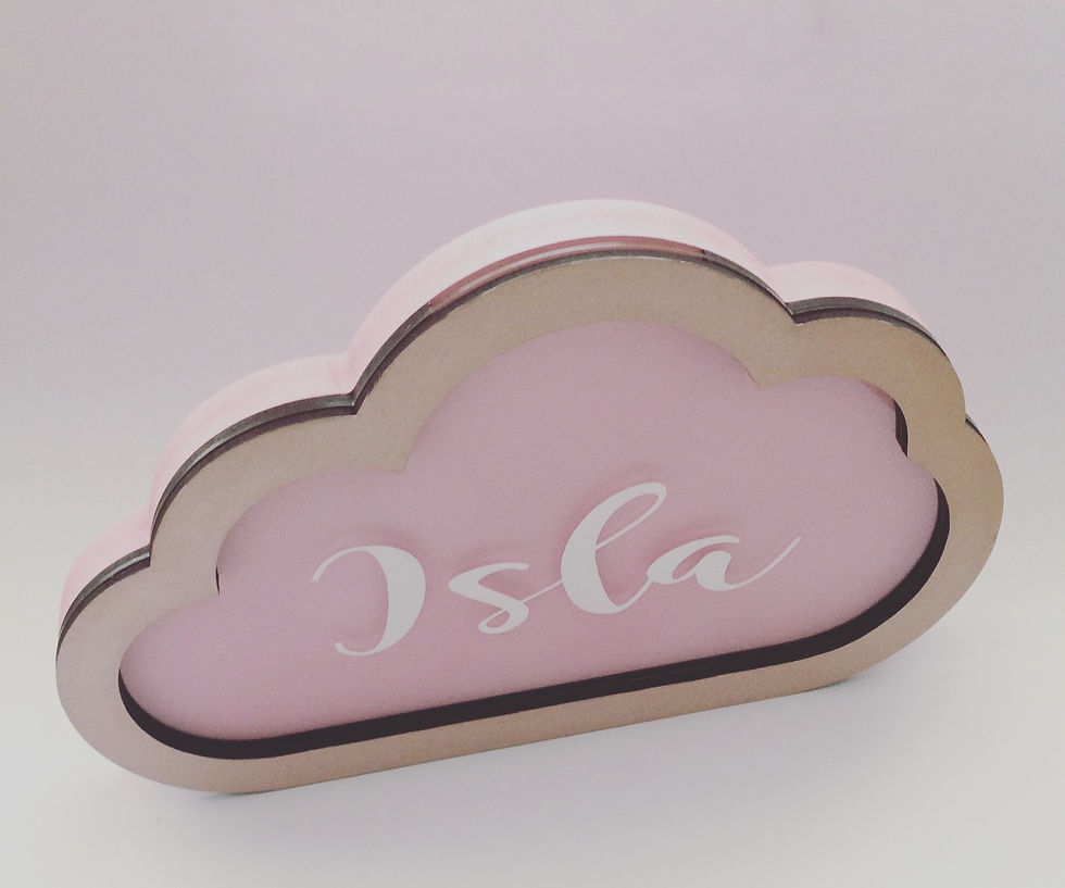 Thumbnail: Personalised Perspex Cloud Drop Box