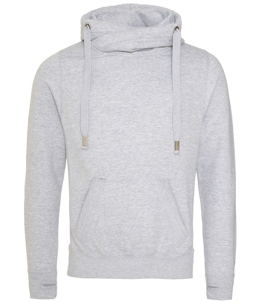 Thumbnail: Double Layer Lightning Strike Cross Neck Hoodie