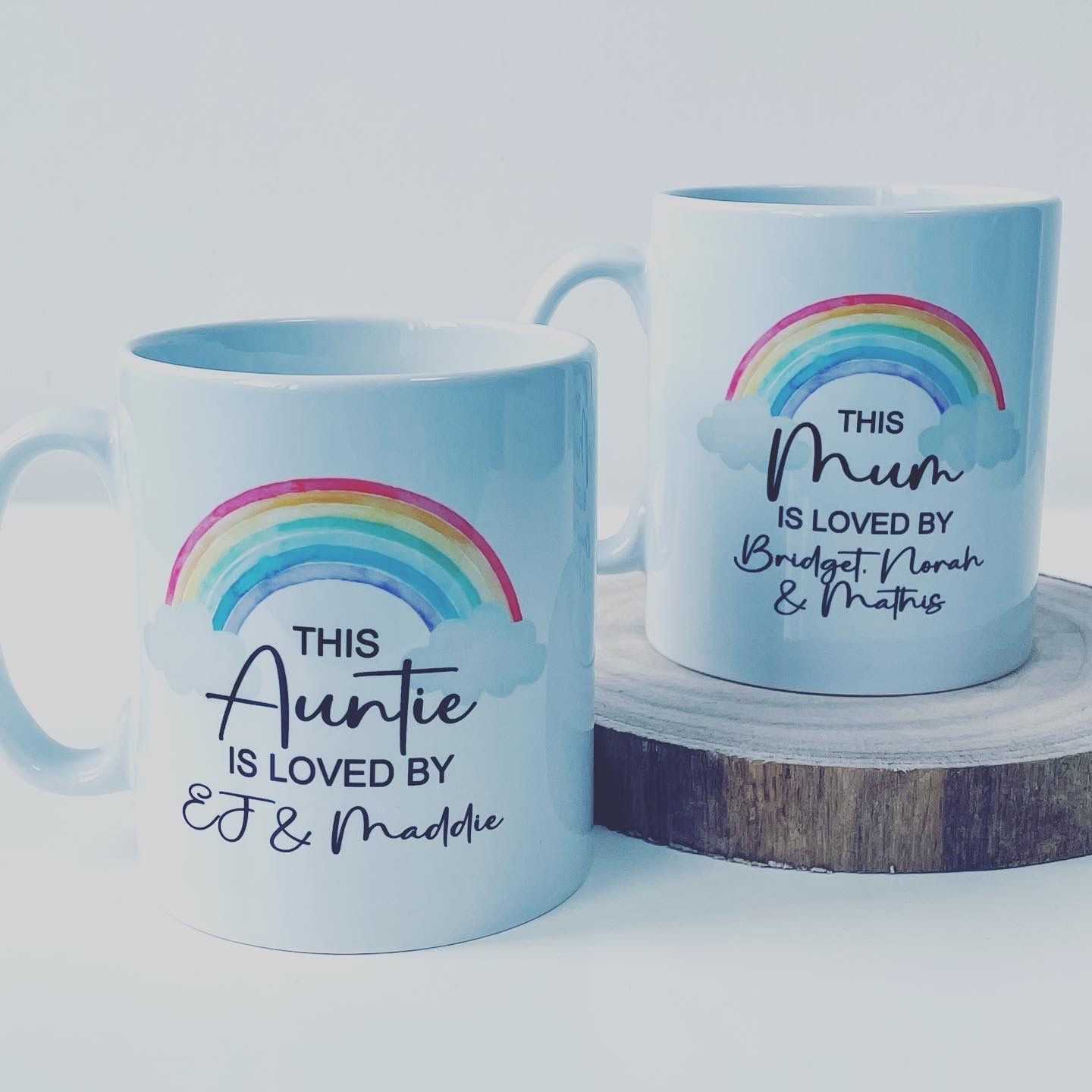 Personalised Rainbow Design Mug