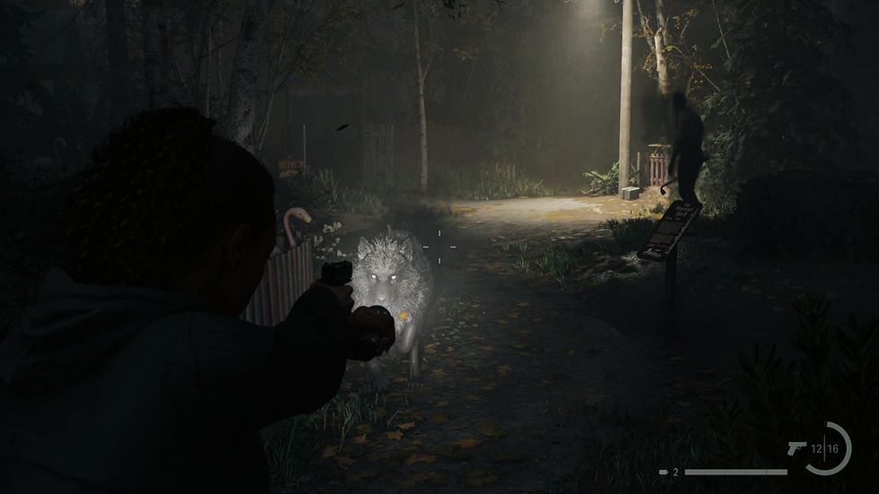 Saga Anderson facing off The Taken in Watery, Washington. Screenshot from game. (Jesse Illanes)