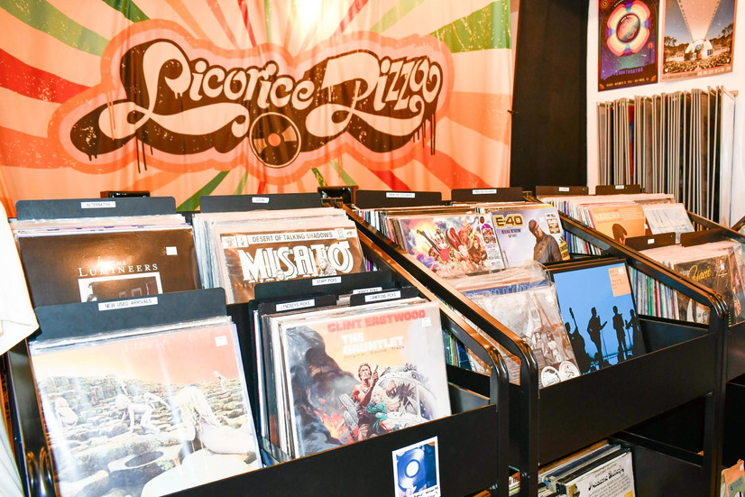 Licorice Pizza’s vinyl selection, located in Studio City (Ari David).