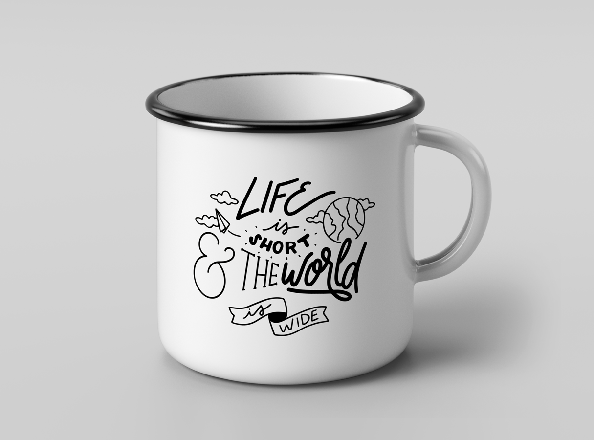 Life is Short Camping Mug