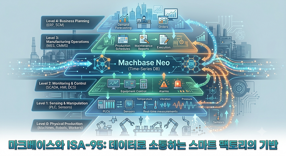 ISA-95 시대의 스마트 팩토리, Machbase Neo가 연결하는 데이터의 흐름