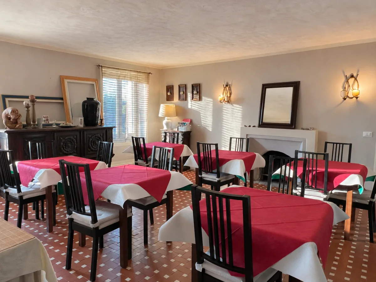 The guest dining room