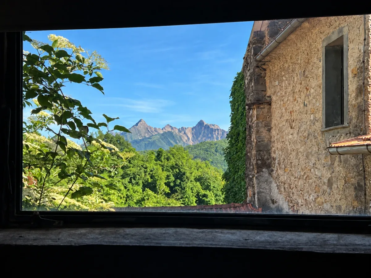 View of the Apuan Alps