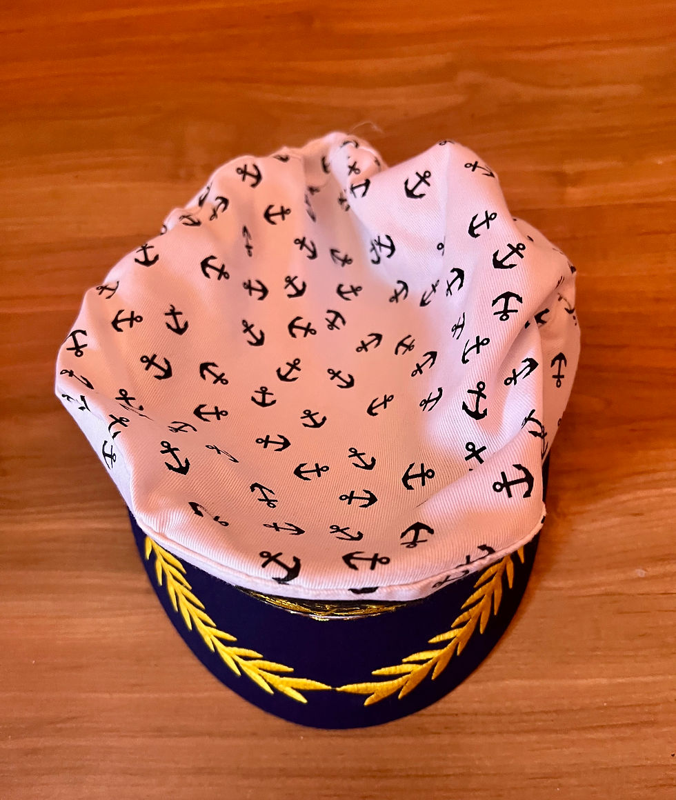 Miniatura: Cappello nuovo da Capitano -  Venezia - in cotone 