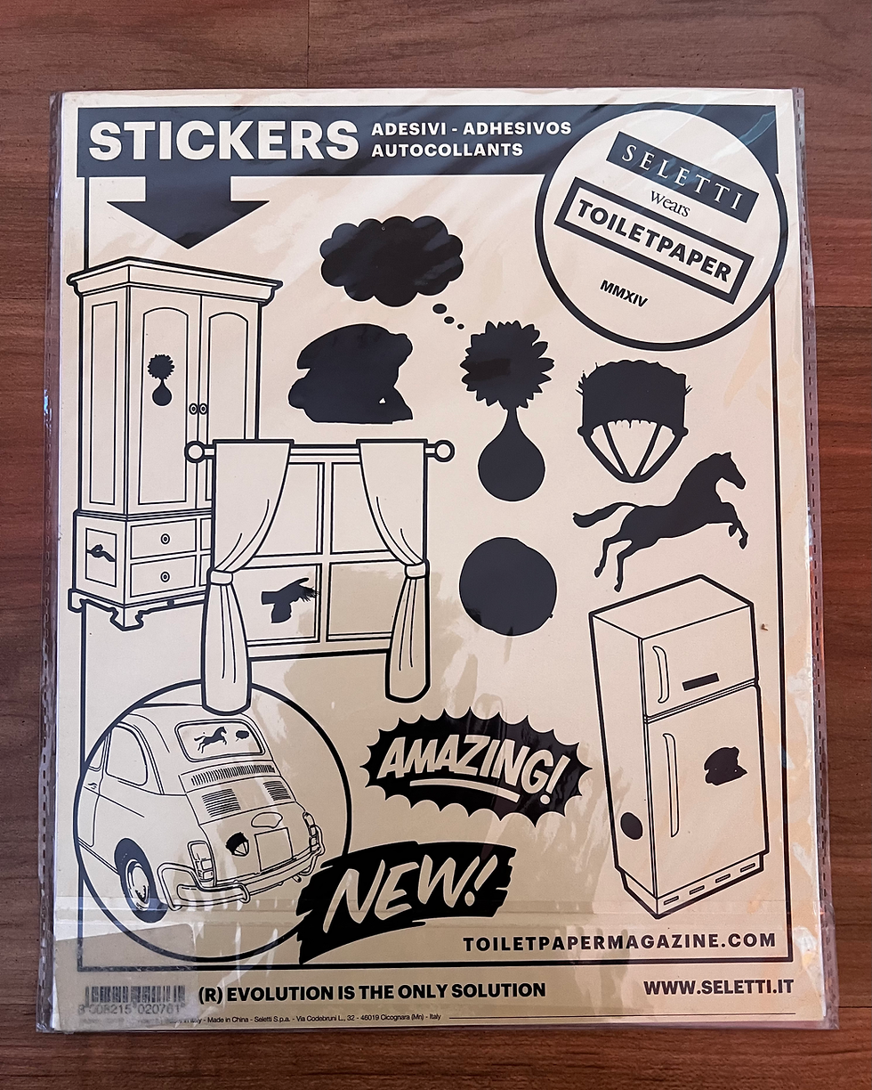Miniatura: Toiletpaper sticker by Maurizio Cattelan