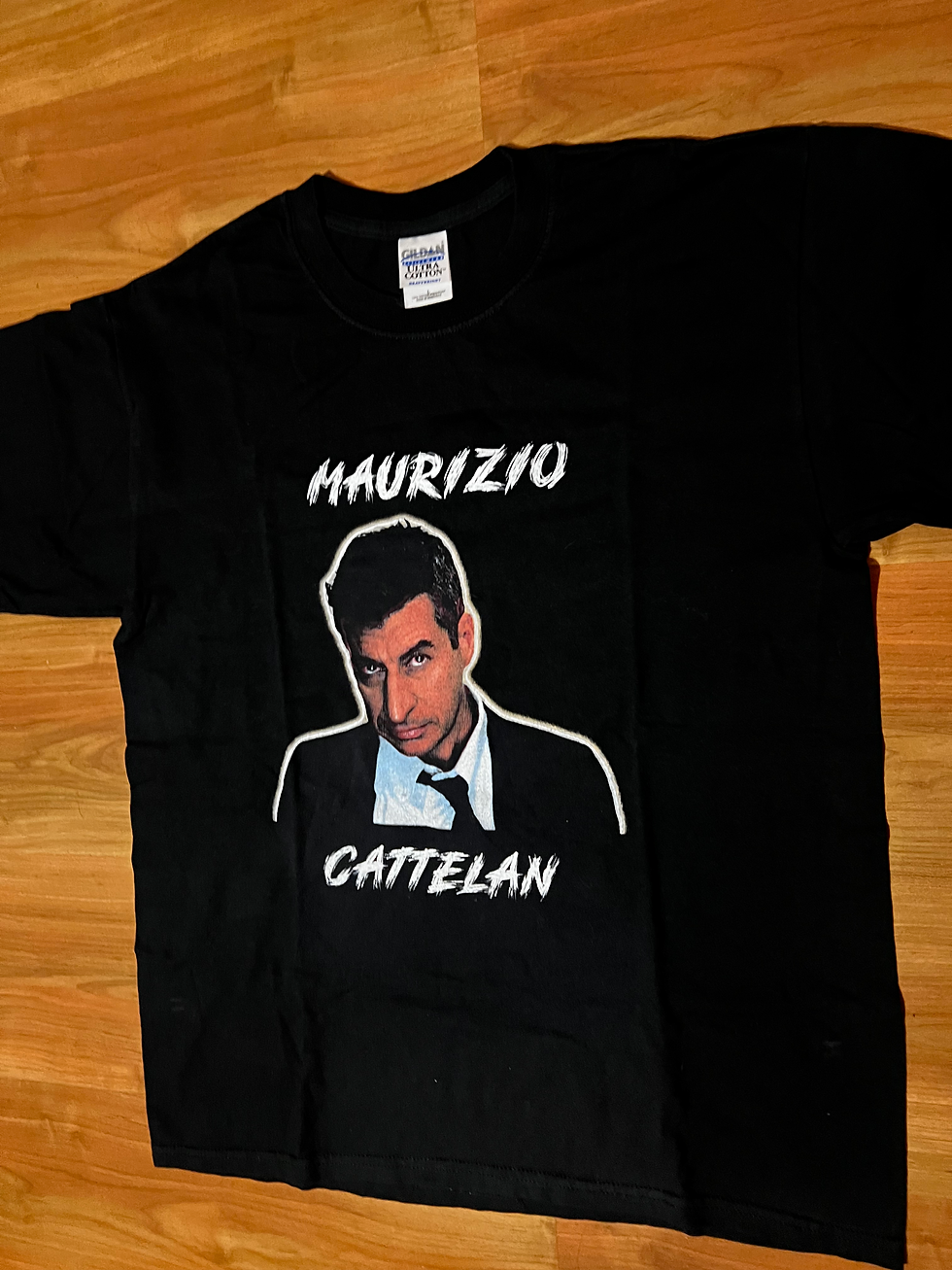 Miniatura: Maurizio Cattelan t-shirt nera taglia L 