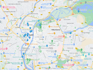 Lyon Gezi Haritası