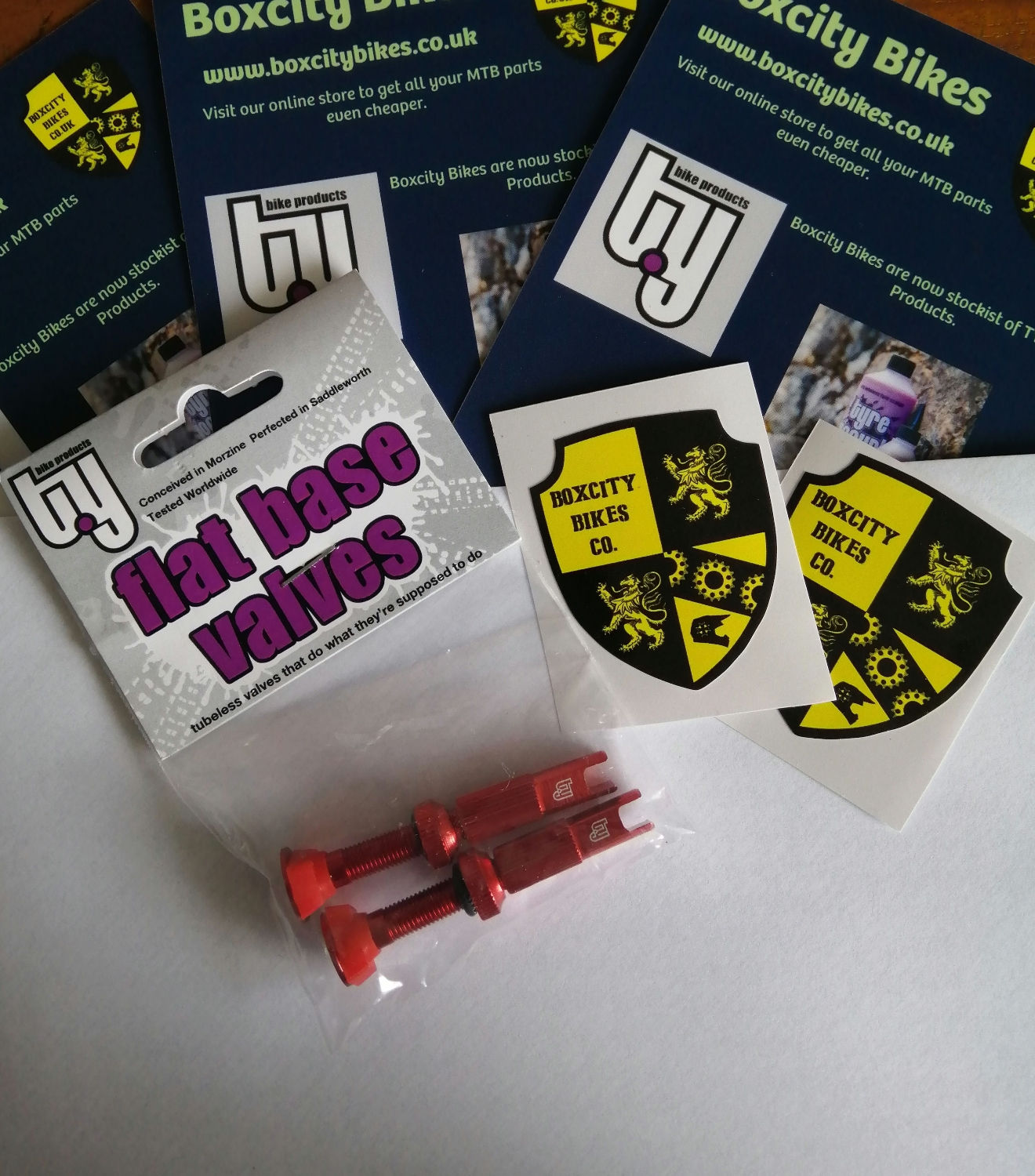 Tubeless TY Bike Products Red Tyre Valves