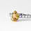 Miniatura: Anel com citrino e diamantes
