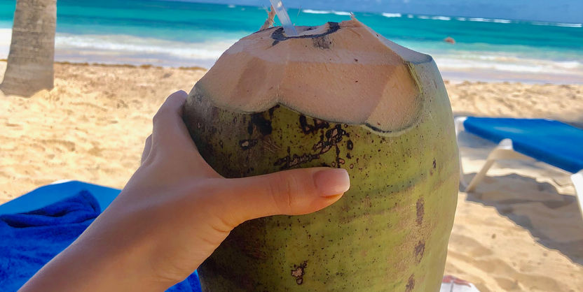 am Strand von Punta Cana.
JPG