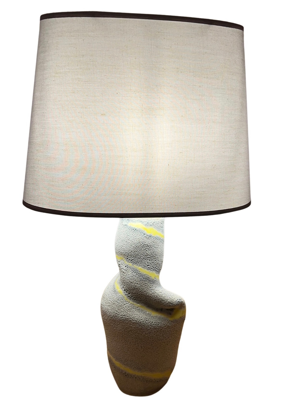 Yellow textured Table Lamp