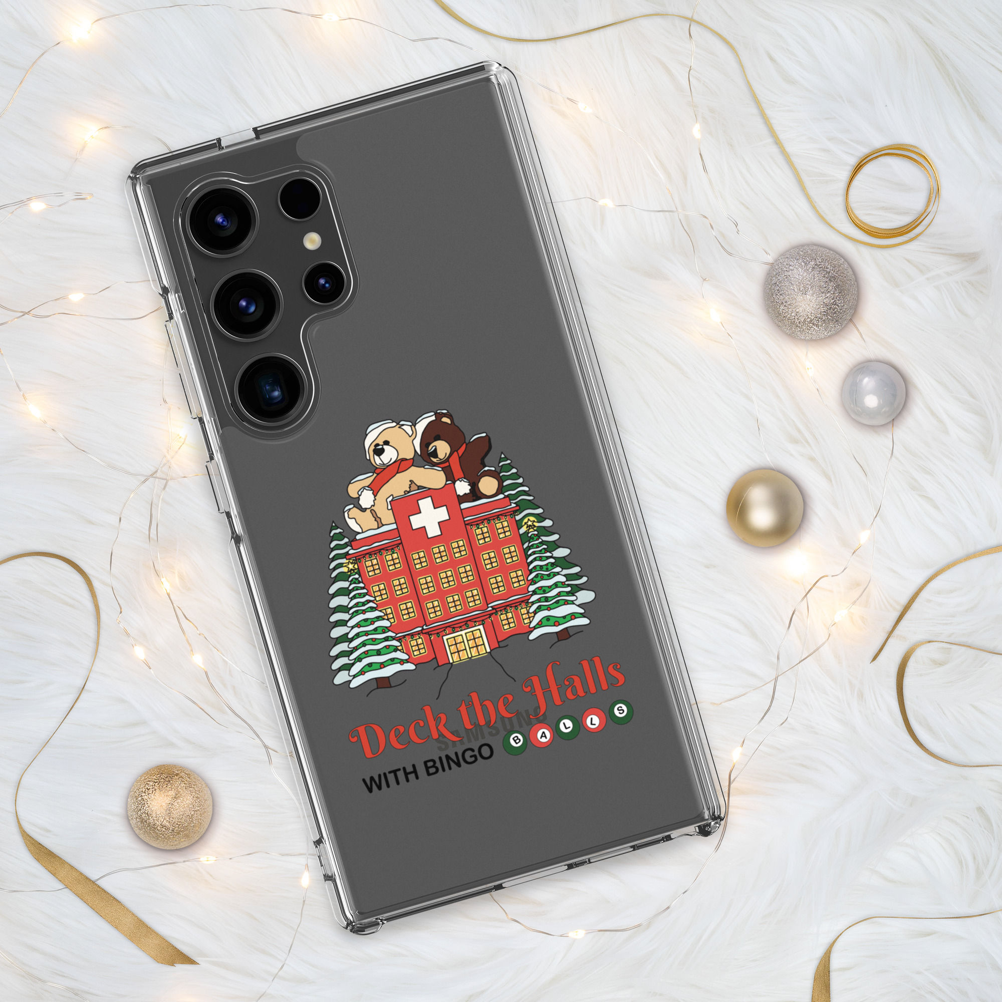 Deck the Halls with Bingo Balls - Clear Case for Samsung®