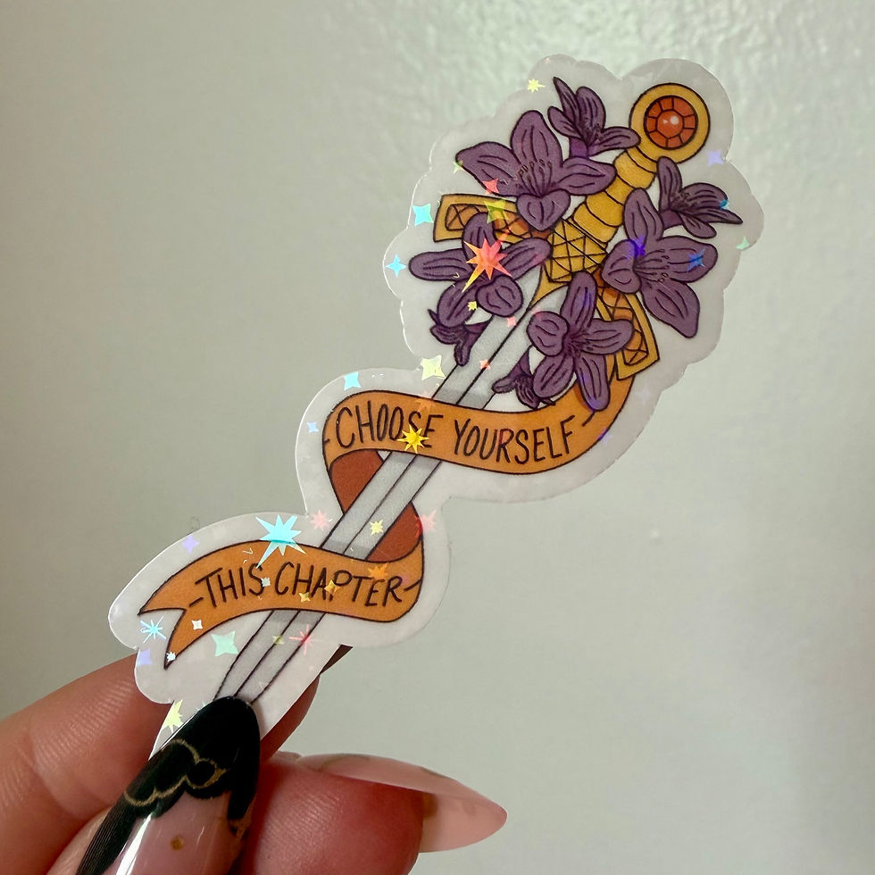Thumbnail: Choose Yourself This Chapter - Sword Holographic Sticker