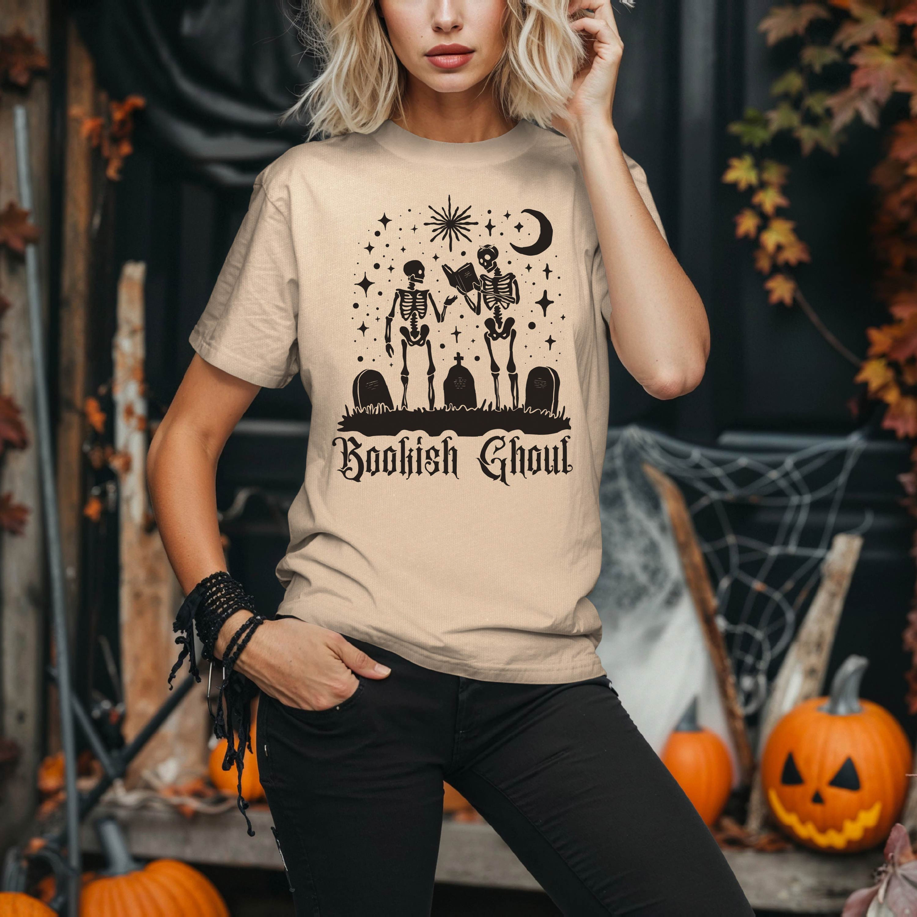 Bookish Ghoul Tee – Halloween Reading Shirt | Spooky Fall Gift for Her