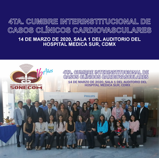 4ª Cumbre Interinstitucional de Casos Clínicos Cardiovasculares