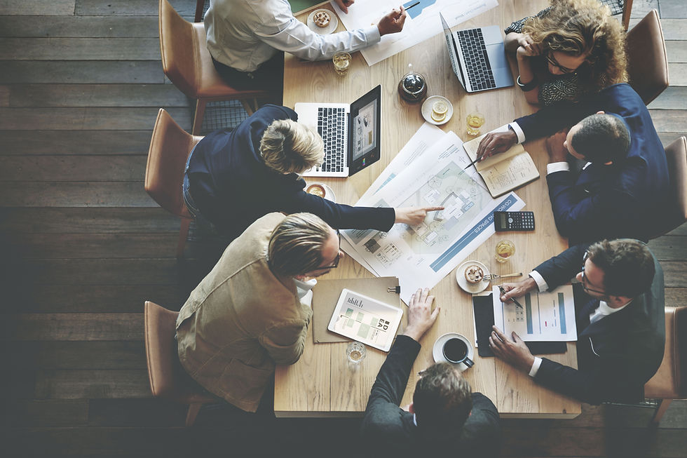 Reunião de colegas de trabalho
