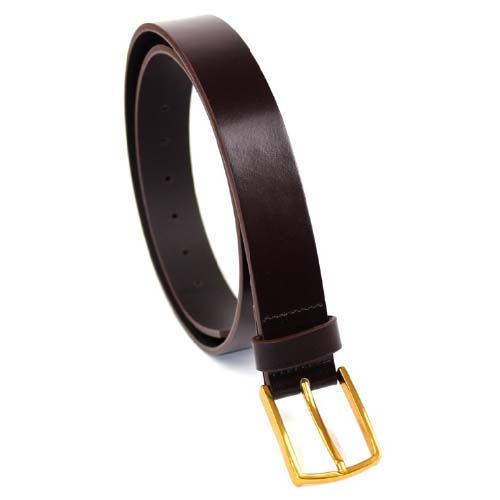 Gold Tokalı İtalyan Deri Kemer