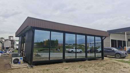 oficina modular para plantel logístico oficinas con estructura metálica