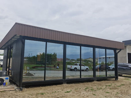 oficina modular para plantel logístico oficinas con estructura metálica