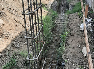 Construcción de zapata corrida en el proyecto Esmirna, realizada por Constructora Setyr.